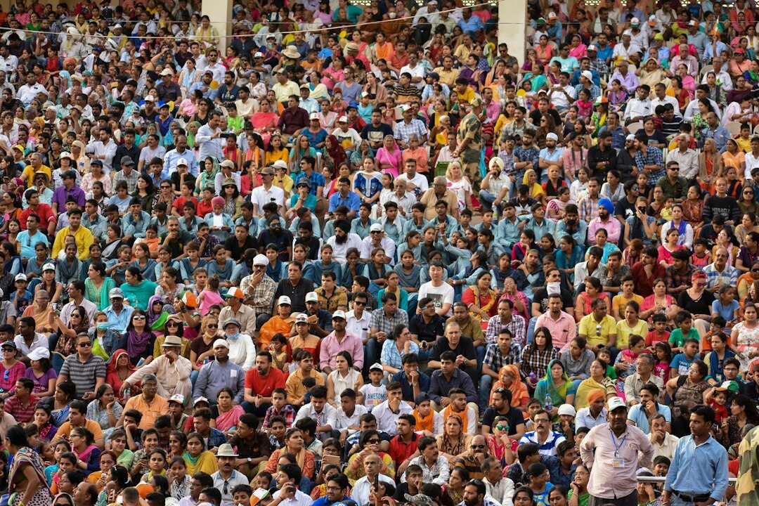 Crowd of people enjoying a cultural event