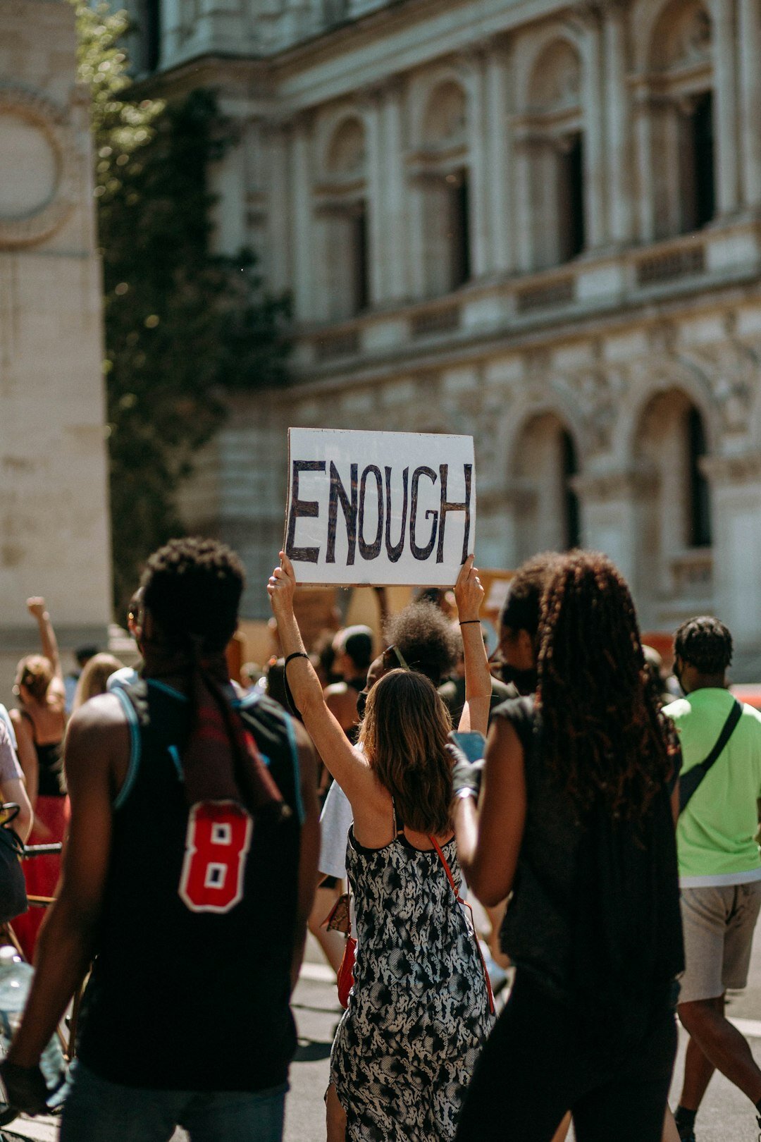 young activists protesting